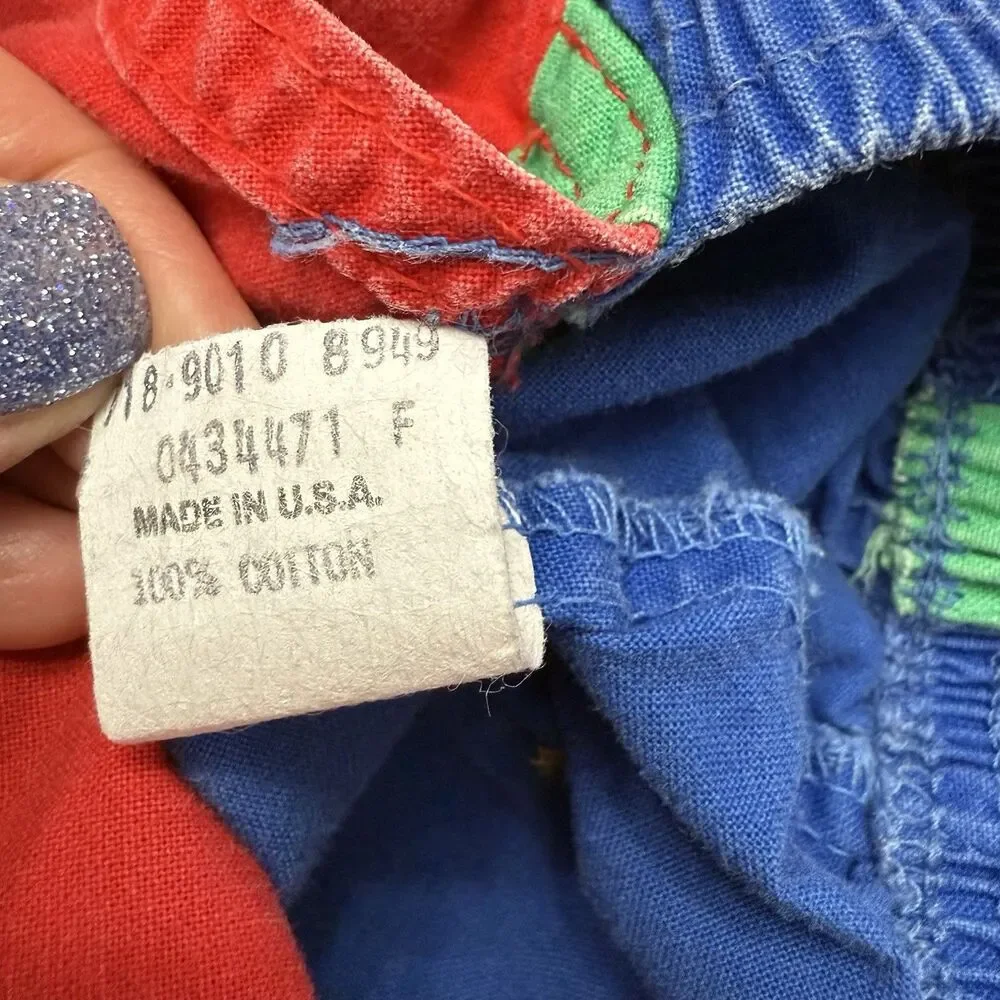 Osh Kosh B’Gosh Vintage Primary Colors Shortalls Size 3T Made In USA